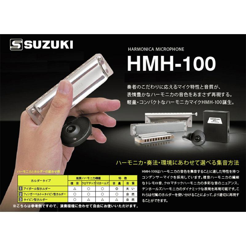オリジナルクロスプレゼント！】 SUZUKI ハーモニカマイクセット HMH