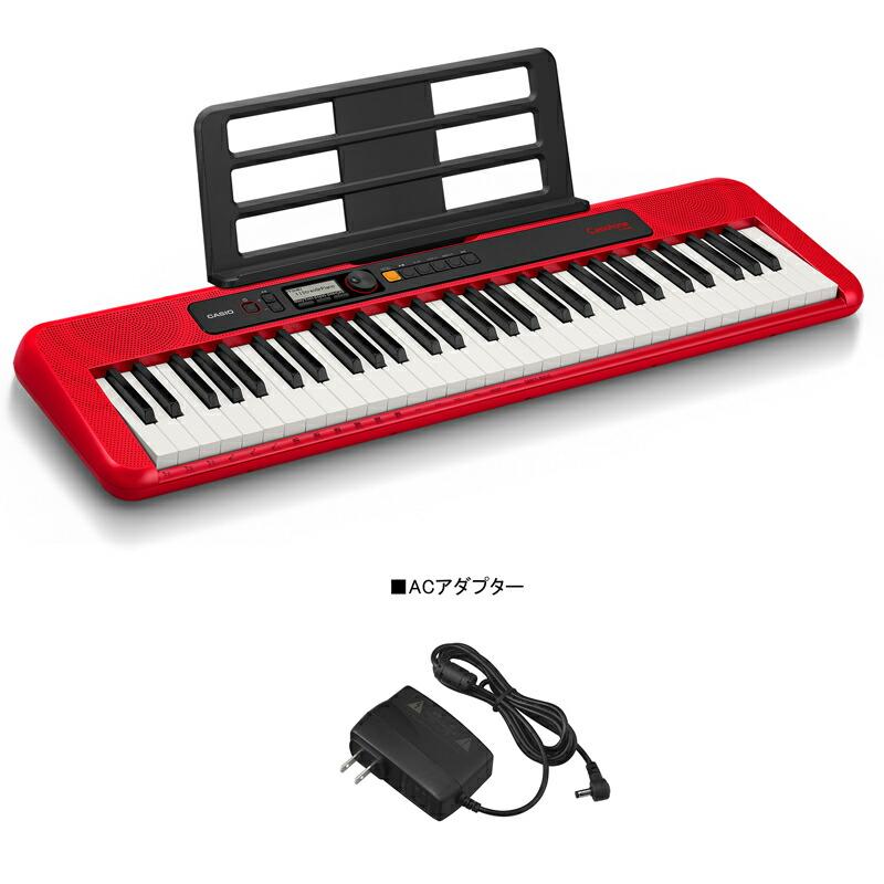 CASIO CT-S200RD 【ペダル(SP-3)、楽器クロスセット】 Casiotone キーボード レッド カシオ 61鍵盤 赤｜mikidjs｜03