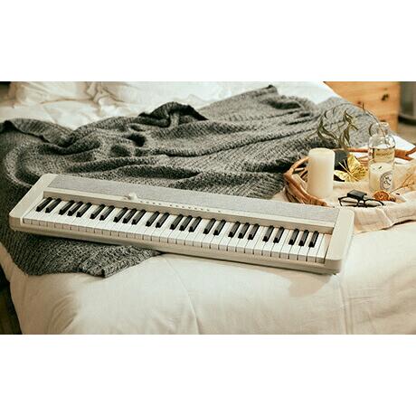 CT-S1WE 【楽器クロスセット】 キーボード ホワイト カシオ 61鍵盤 白 【電気ピアノ】