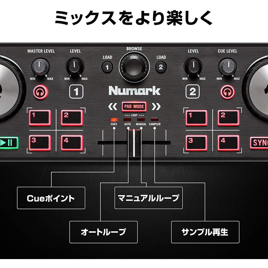 Numark DJ2GO2 Touch DJコントローラー タッチセンシティブ・ジョグホイール搭載 Serato対応｜mikigakki｜06