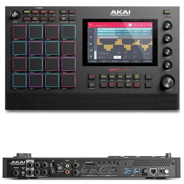 AKAI アカイ MPC Live II + ヘッドホン KHP-001 《ダストカバープレゼント》[スタンドアローン型MPC スピーカー内蔵]｜mikigakki｜02