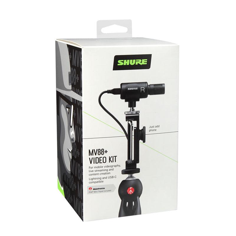 SHURE コンデンサーマイク MOTIV MV88+ VIDEO KIT (新パッケージ SHURE コンデンサーマイク MOTIV MV88+ VIDEO KIT (新パッケージ