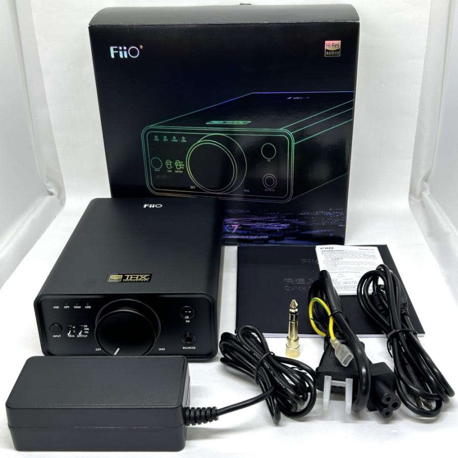 アウトレット品》 FIIO K7 ヘッドホンアンプ DAC内蔵 (FIO-K7-B) 小型 
