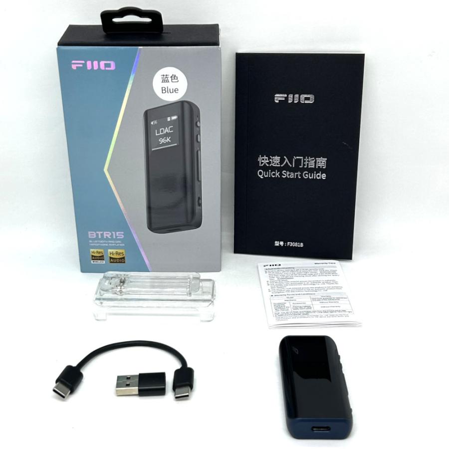 アウトレット品》 FIIO Bluetooth アンプ レシーバー BTR15 ダーク 