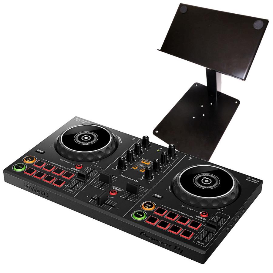 PIONEER DJコントローラー DDJ-200 + 小型卓上スタンド MK-STAND セット｜mikigakki