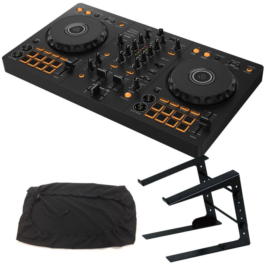 Pioneer DJコントローラー DDJ-FLX4 + PCスタンド + ダストカバー 