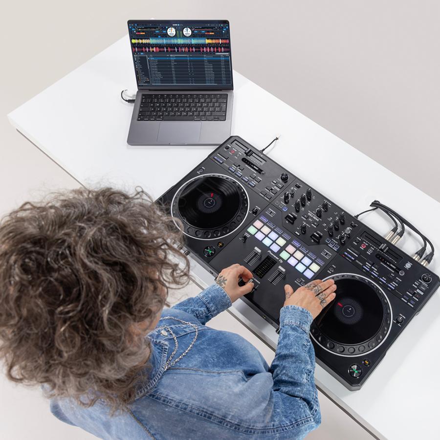 DJコントローラー DDJ-REV5 + ヘッドホン HDJ-CUE1 + ダストカバー 【ステアリングホイールクイックリリースアダプターホイールハブアダプター】 セット