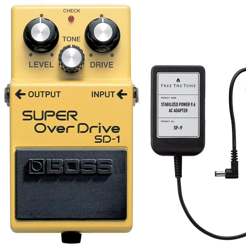 BOSS ボス SD-1 Super OverDrive + ACアダプター FREE THE TONE BOSS ボス SD-1 Super OverDrive + ACアダプター FREE THE TONE