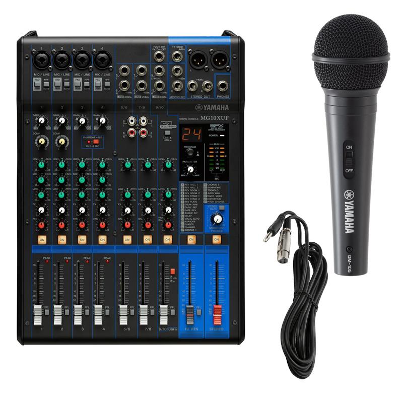 《在庫在り 即納可能》 ヤマハ YAMAHA MG10XUF ミキサー スライドフェーダー モデル + DM105 ダイナミックマイク  :4957812624121SET2:DZONE Yahoo!ショップ - 通販 - Yahoo!ショッピング