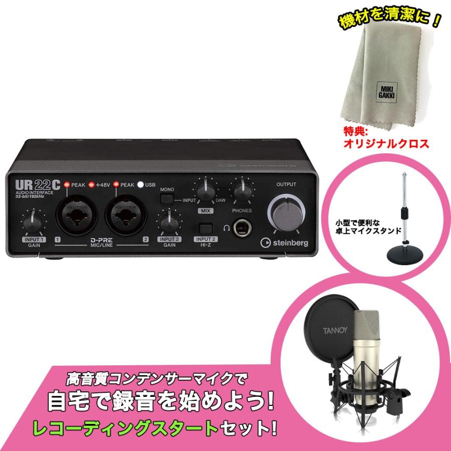 Steinberg UR22C レコーディングスタート セット TANNOY TM1 
