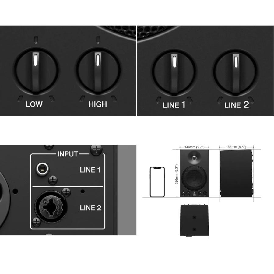 YAMAHA パワードスタジオモニター MSP3A (ペア)+ ピン/フォン YAMAHA パワードスタジオモニター MSP3A (ペア)+ ピン/フォン