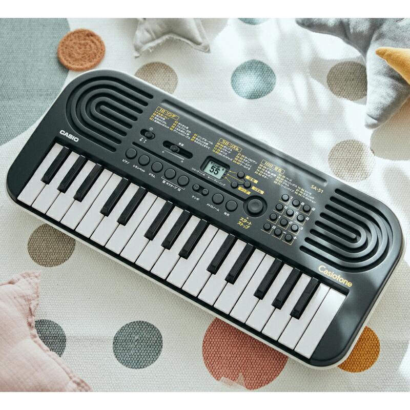 CASIO SA-51 ブラック カシオ ミニ キーボード ミニ鍵盤 CASIO SA-51 ブラック カシオ ミニ キーボード ミニ鍵盤