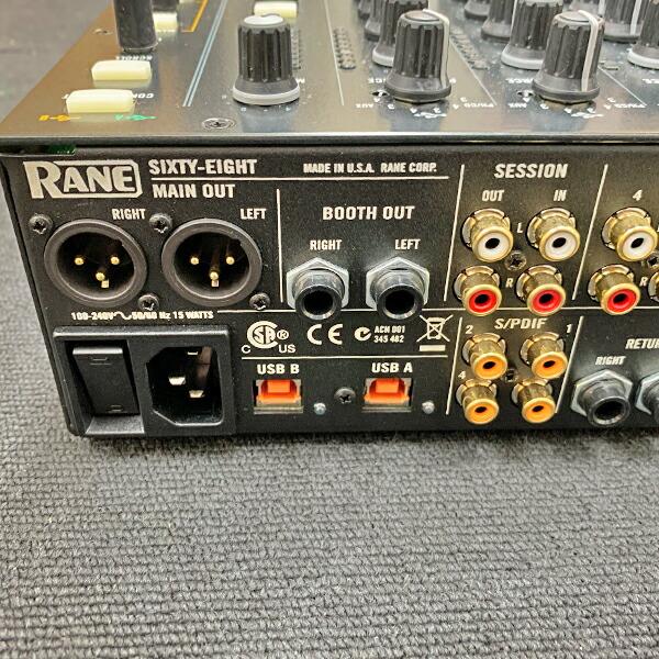 中古品》RANE SIXTY EIGHT レーン DJミキサー PC2台接続可能 中古品》RANE SIXTY EIGHT レーン DJミキサー PC2台接続可能
