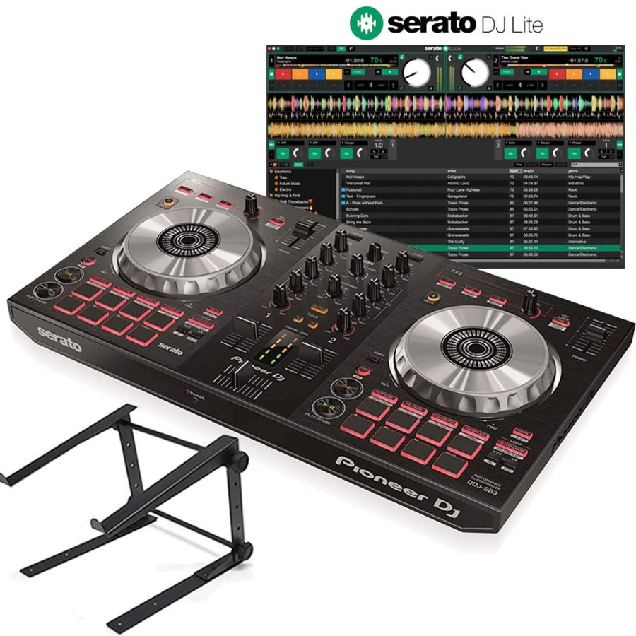 Pioneer DJ パイオニア DDJ-SB3 DJコントローラー + PCスタンド DJ 