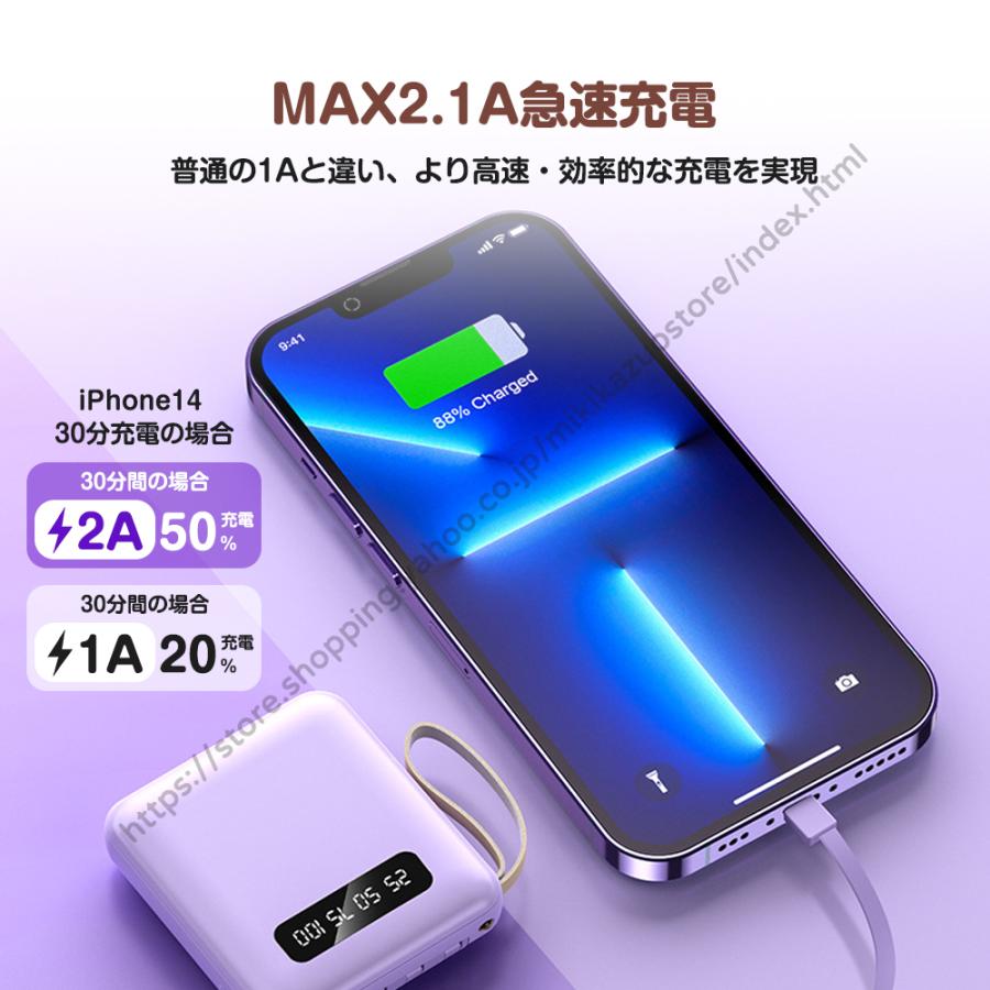 モバイルバッテリー 20000mAh 大容量 スマホ充電器 4台同時充電 急速