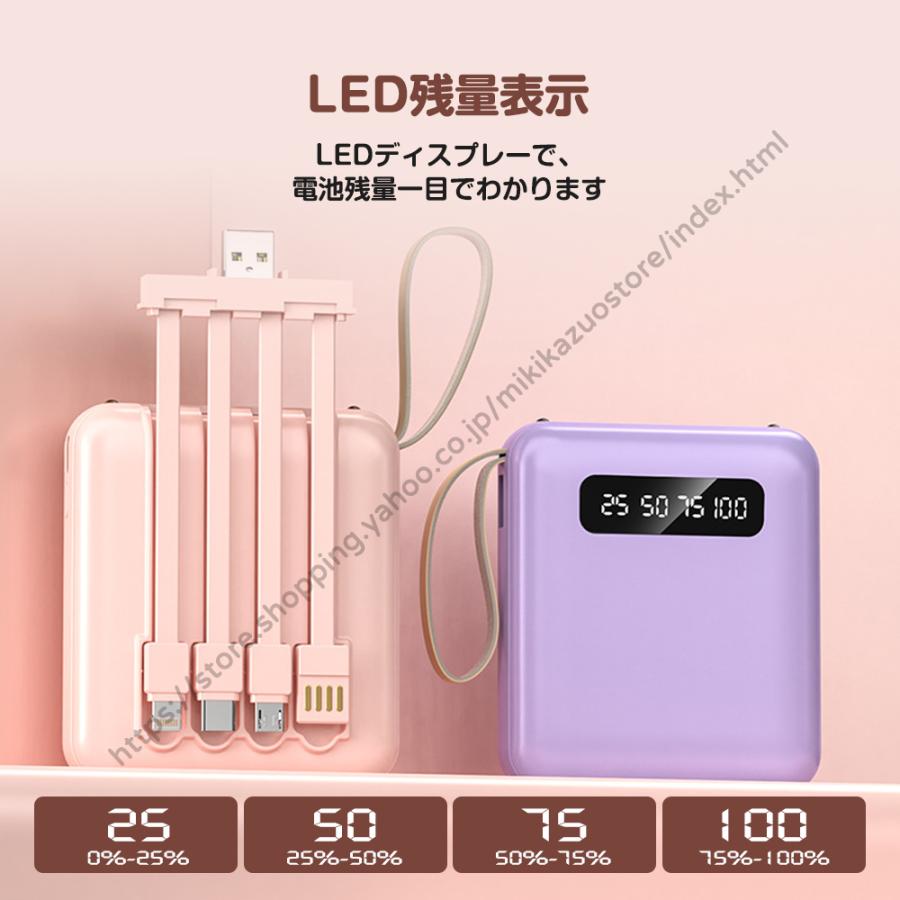 モバイルバッテリー 20000mAh 大容量 スマホ充電器 4台同時充電 急速
