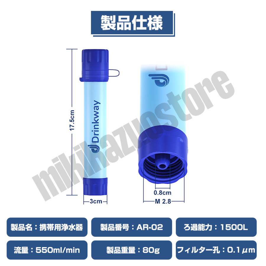 携帯浄水器 携帯用浄水器 浄水器 アウトドア キャンプ 登山 濾過