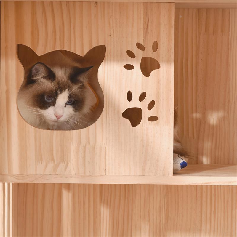 買得 木製フレーム 3段 ケージ 猫 広々 留守番 多段 ハウス ネコ キャットハウス 高おしゃれ 猫ゲージ 大型 広々 木製フレーム 3段 キャットケージ ケージ 猫 キャットハウス おしゃれ 猫用品 Ssvplondon Com