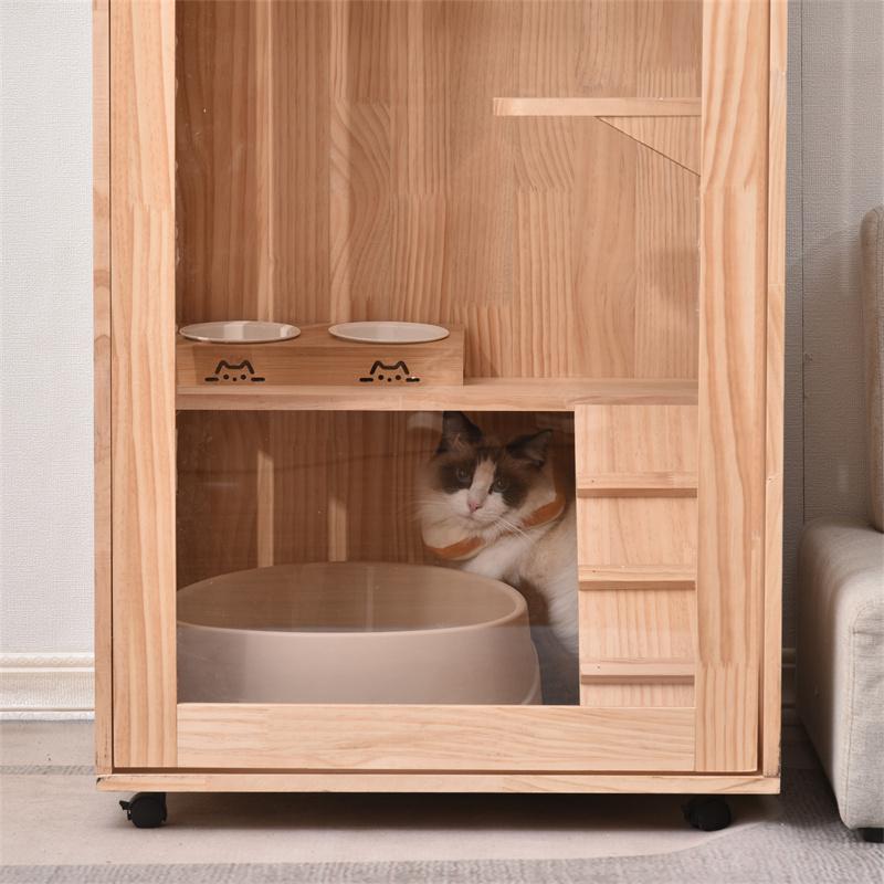 買得 木製フレーム 3段 ケージ 猫 広々 留守番 多段 ハウス ネコ キャットハウス 高おしゃれ 猫ゲージ 大型 広々 木製フレーム 3段 キャットケージ ケージ 猫 キャットハウス おしゃれ 猫用品 Ssvplondon Com