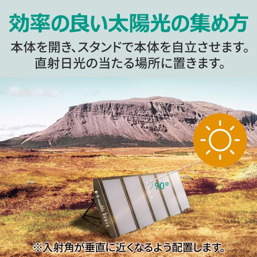 ソーラーチャージャー ソーラーパネル 120W 折りたたみ式/USB出力/DC出力 高変換効率 防災 AUKEY オーキー SP-GP12-BKの画像