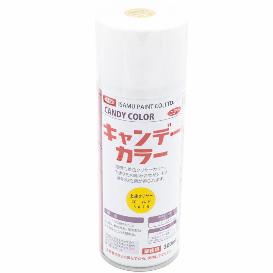 イサム塗料 キャンディーカラー ゴールド 3675 300mL : ウレタン