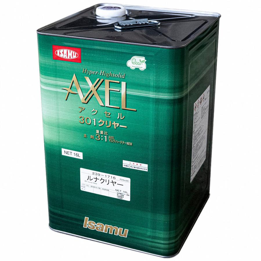 イサム塗料　アクセル301クリヤー　16L イサム塗料 アクセル301ルナクリヤー 16L : ウレタンペイント