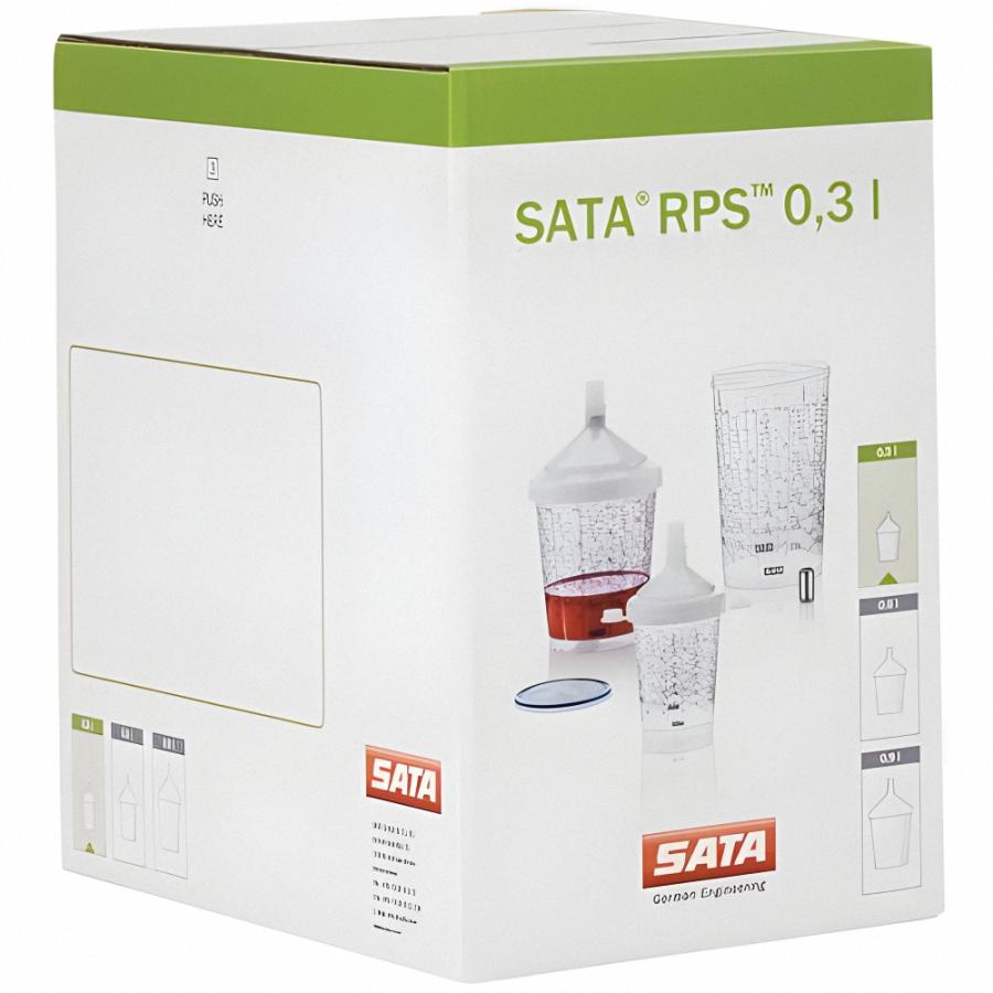 SATA 1202043 RPS カップ 125μm (0.3L) 50セット : ウレタンペイント 