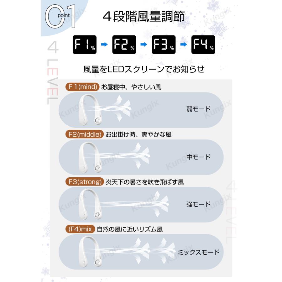 Hokonui 【先着限定クーポン】首掛け扇風機 首掛けファン ネックファン