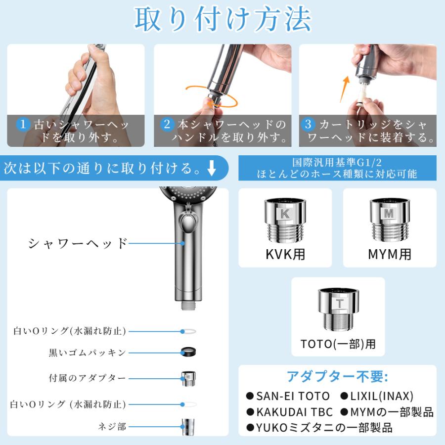 Hokonui 【限定クーポン】シャワーヘッド マイクロナノバブル 塩素除去