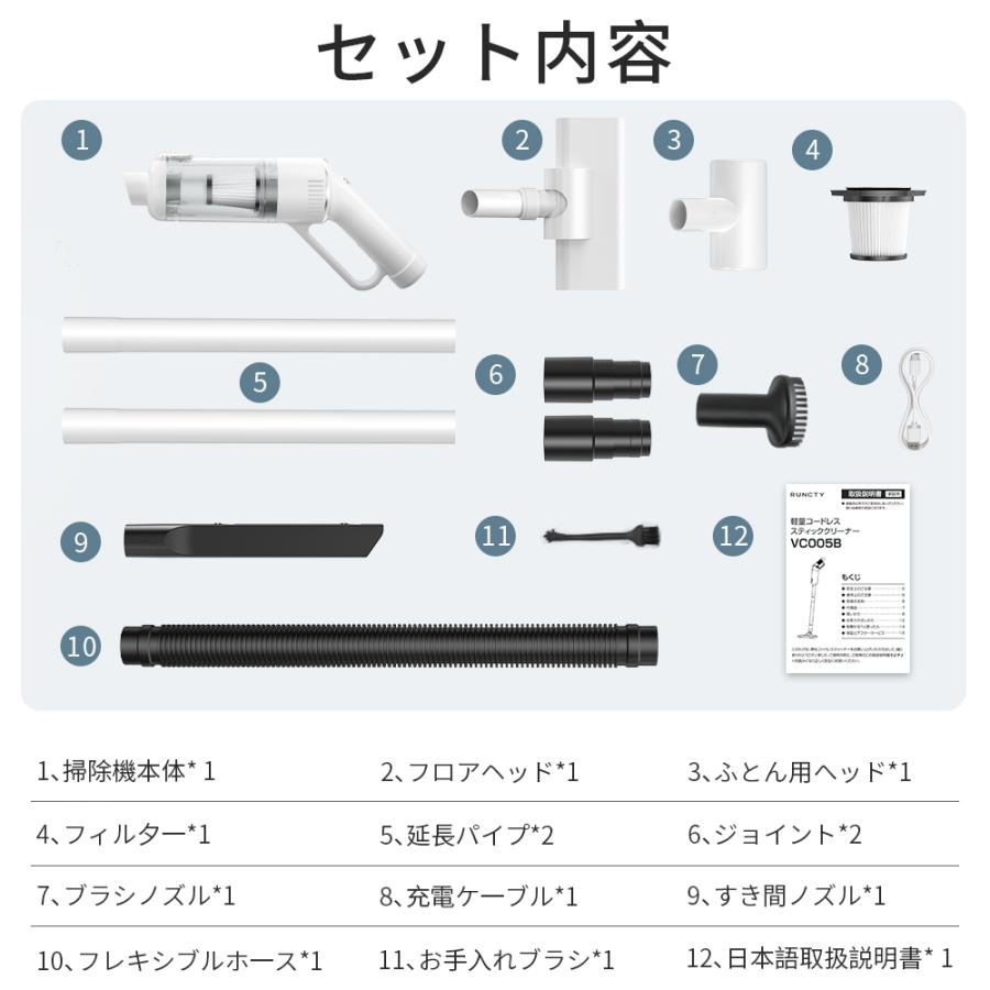 Hokonui 【限定クーポン3990円】掃除機 コードレス スティック