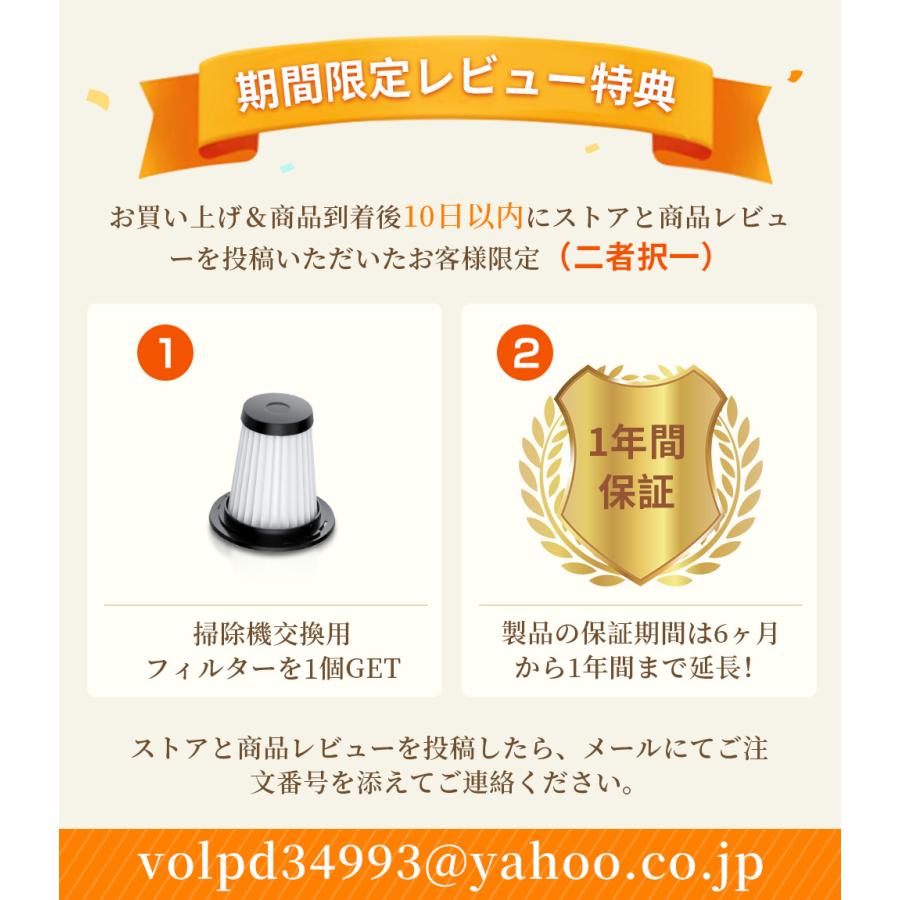 Hokonui 【限定クーポン3990円】掃除機 コードレス スティック