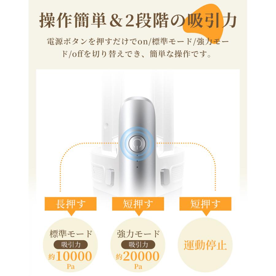 【限定クーポン4780円】掃除機 2段階強力吸引 コードレス掃除機 スティッククリーナー ハンディクリーナー スティック掃除機 ハンディー掃除機 フィルター家庭用の画像