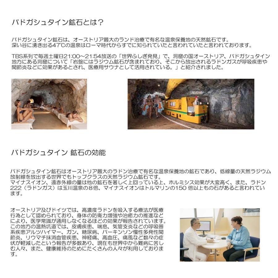 バドガシュタイン鉱石 500g オーストリア直輸入 ラジウム 226 