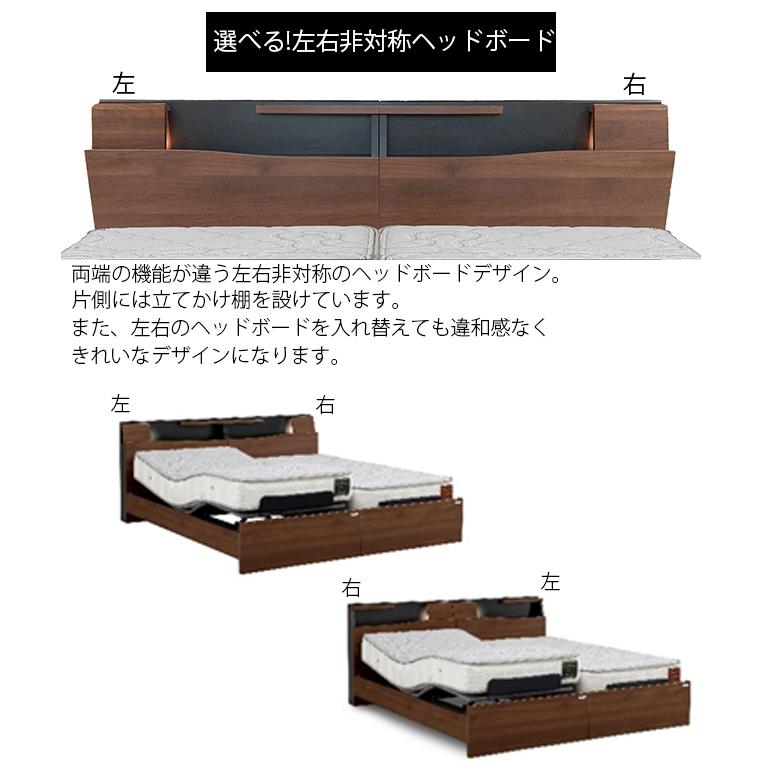 リクライニングベッド 電動ベッド 2モーター セミダブルベッド 宮付き LED照明付き ベッド ワイヤレスリモコン付き |  | 01