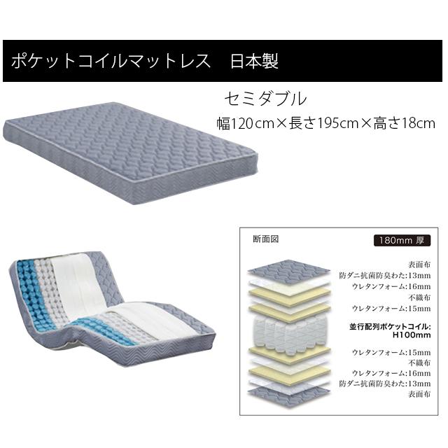 電動ベッド 2モーター 電動リクライニングベッド セミダブル マットレス別売り サイドガード2本付き 介護ベッド グランツ社 ベッド 介護用ベッド |  | 06