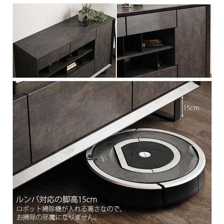 キャビネット 幅120cm ディスプレイ収納 木製 収納棚 収納ラック 仕切り板 間仕切り 小物収納 扉 リビング収納 サイドボード スチール脚 |  | 02