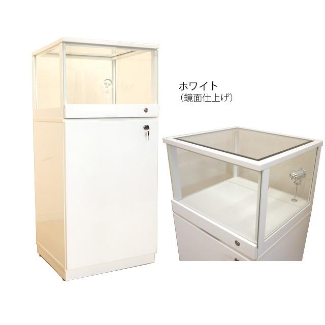 コレクションボード ホワイト キュリオケース 鍵付き LEDライト付き