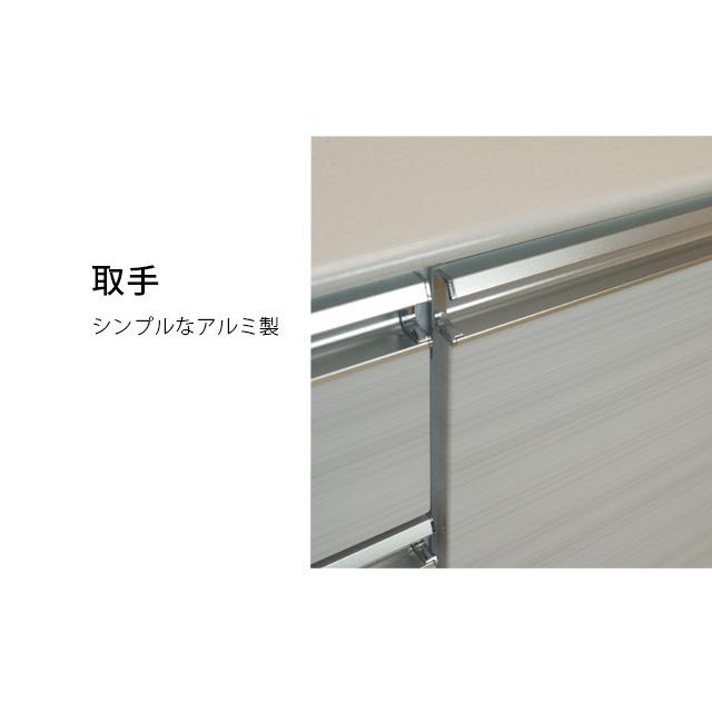 カウンター 幅80cm ホワイト カウンターテーブル 家電収納 高さ89cm 間仕切りカウンター キッチン収納の画像