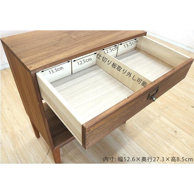 受注生産品 オープンラック 収納 マガジンラック 木製 高さ67cm 幅58cm リビング収納 引き出し 小物入れ 北欧 アンティーク調 国産の画像