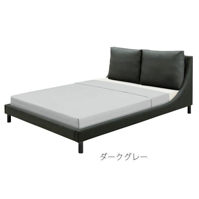 ベッド ダブル ベッドフレーム ダブルベッド ファブリック 布