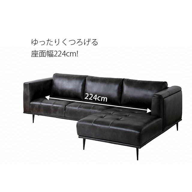 ソファ カウチソファ ホワイトグレー 3Pソファ レザーテックス 3 ソファ カウチソファ ホワイトグレー 3Pソファ レザーテックス 3