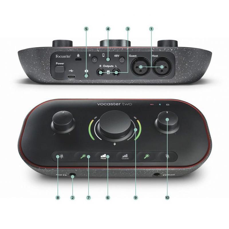 Focusrite Vocaster Two オーディオインターフェース（2人用） : 208 