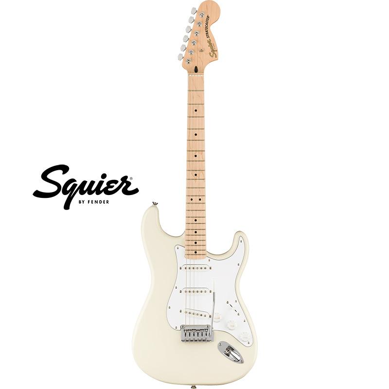 Squire Stratcaster Deluxe white ストラト エレキ Squier Deluxe Strat - Pearl White | Sweetwater