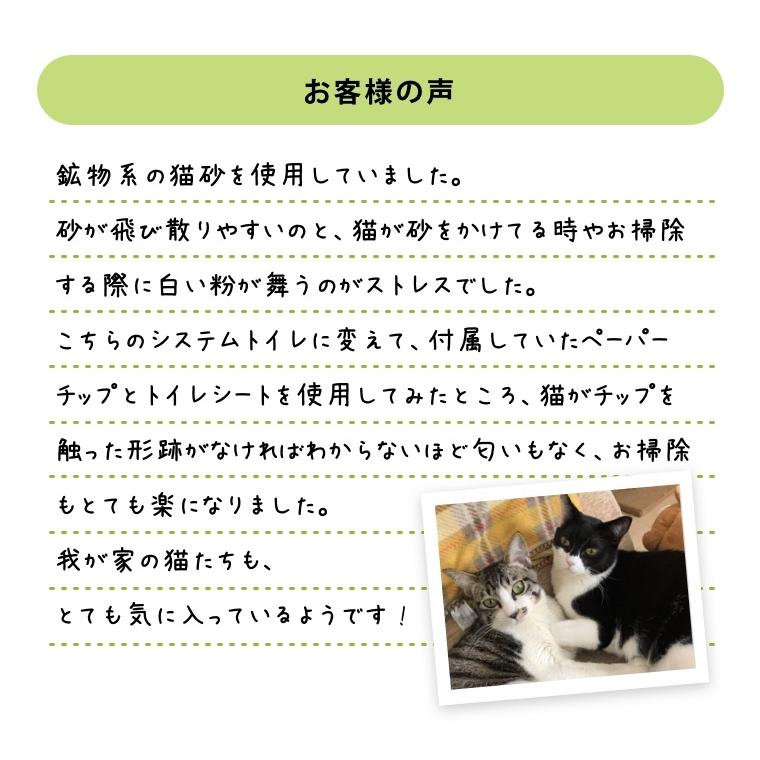 猫トイレ本体セット3Way コンパクト　シート・チップ付　システム・固まる・崩れる3種類対応　子猫・成猫・ハイシニア猫 小さい箱もかわいい 三ヶ日ガーデン |  | 05