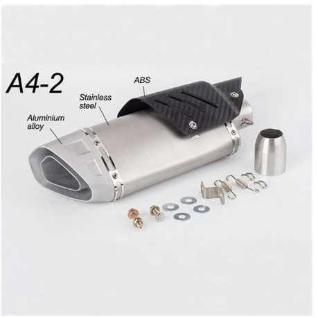 B1065オートバイAkrapovic修正された排気管マフラービッグ4コーナー