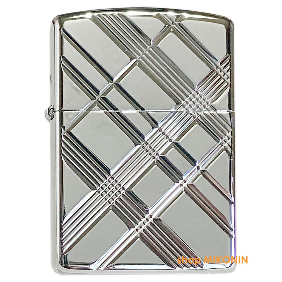 ZIPPO 限定 100個生産 ラインカット エックス SV ダイヤノシルバー 深 