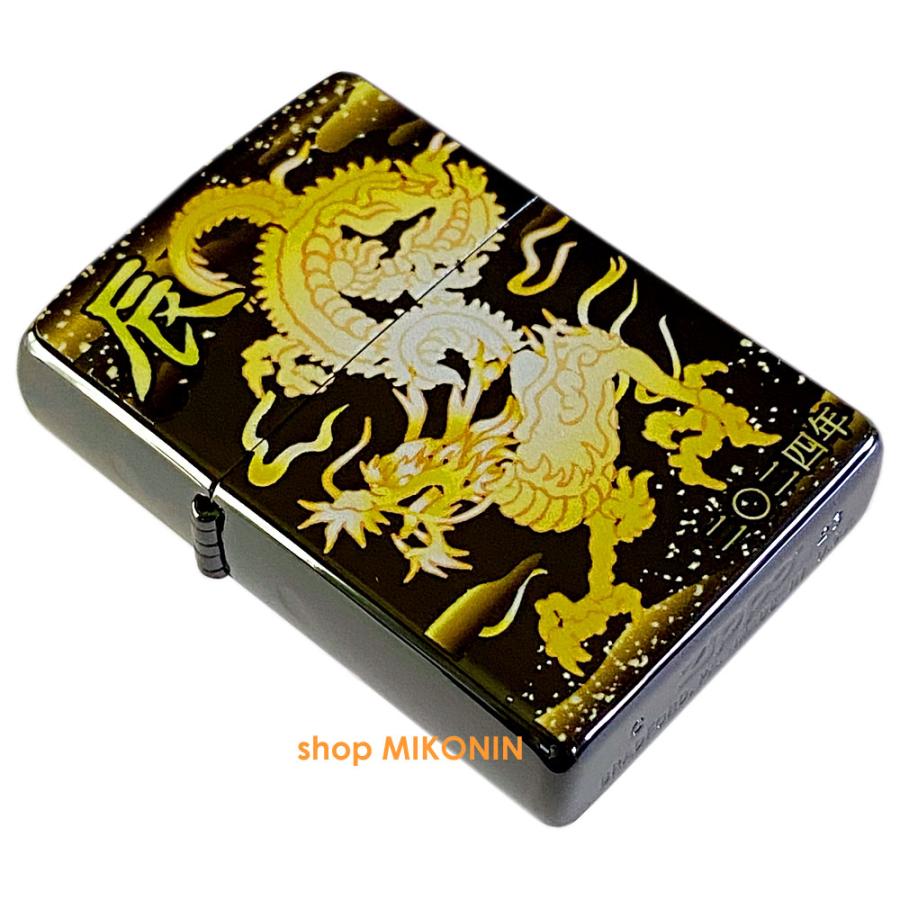 ZIPPO（ジッポー） ZIPPO 2024年 令和6年 干支「辰」黒チタン 竜 和柄 