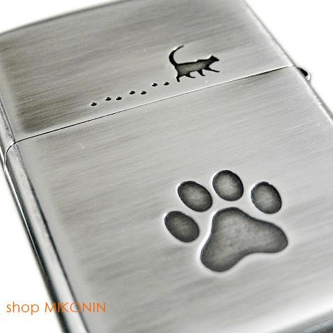 ZIPPO（ジッポー） キャットポー SV 銀イブシ 猫 肉球 両面デザイン 