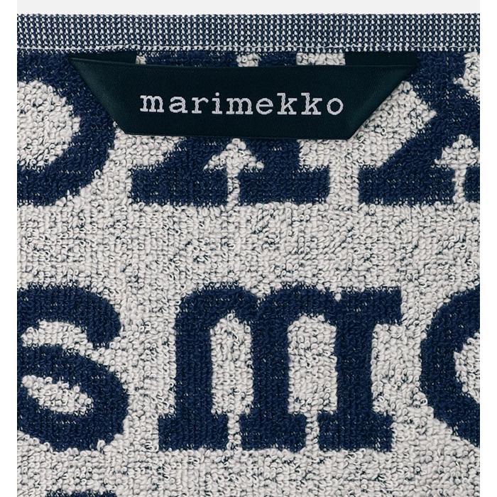 マリメッコ　MARIMEKKO LOGO　ロゴ　ミニタオル　26×26CM　ダークネイビー　日本限定｜mikonfinlandshop｜03
