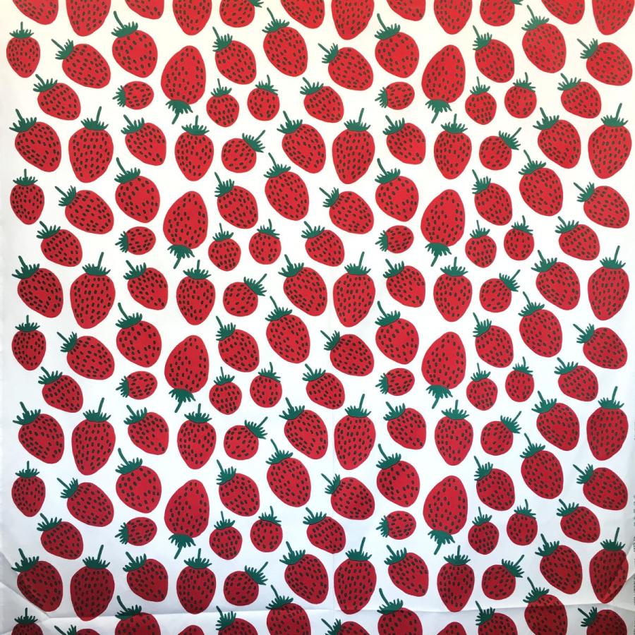 マリメッコ Mansikka コットンファブリック 1m アジア限定】Mansikka コットンファブリック | コットン